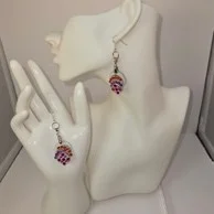 Colorful beaded earrings