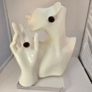 Dark Burgundy Carnation Earrings